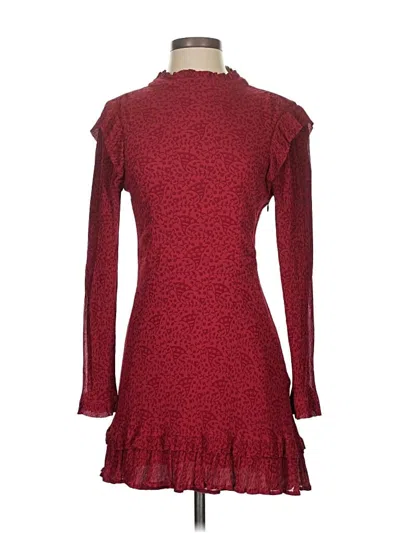 Pre-owned Cleobella Cocktail Dress In Burgundy