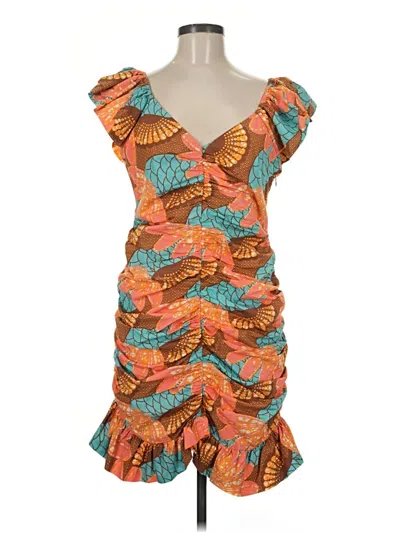 Pre-owned Cleobella Cocktail Dress In Orange