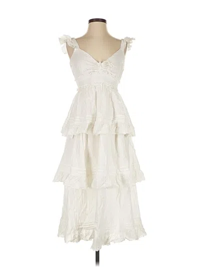 Pre-owned Cleobella Cocktail Dress In White