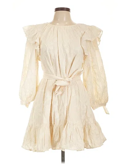 Pre-owned Cleobella Cocktail Dress In White