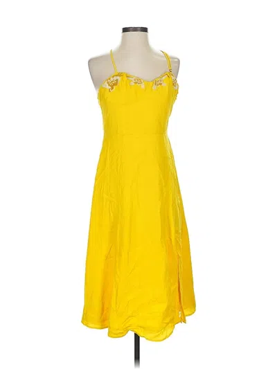 Pre-owned Cleobella Cocktail Dress In Yellow