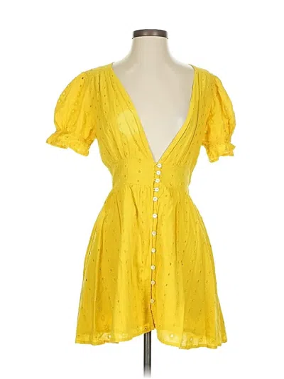 Pre-owned Cleobella Cocktail Dress In Yellow