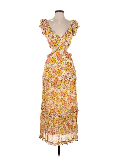 Pre-owned Cleobella Cocktail Dress In Yellow