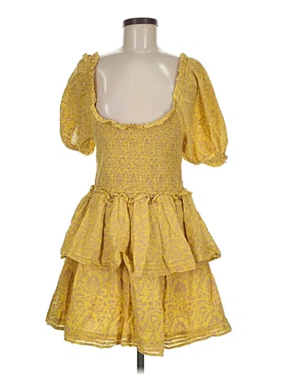 Pre-owned Cleobella Cocktail Dress In Yellow