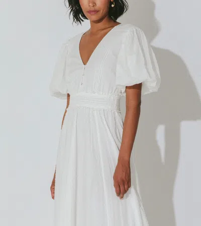 Cleobella Corah Ankle Dress | Ivory In Animal Print