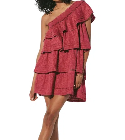Cleobella Cosette Mini Dress In Berry In Red