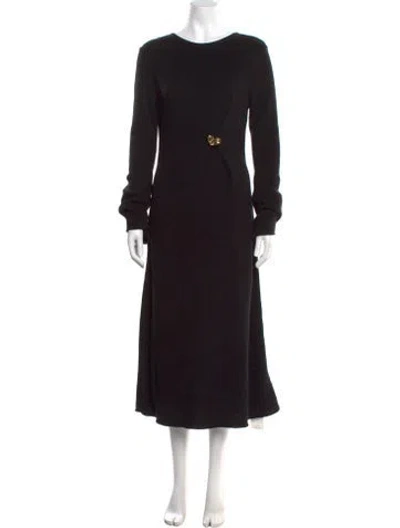 Pre-owned Cleobella Crew Neck Long Dress W/ Tags In Black