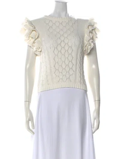 Pre-owned Cleobella Crew Neck Sweater In Neutral