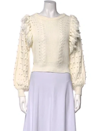 Pre-owned Cleobella Crew Neck Sweater In Neutrals
