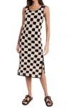 Cleobella Danika Crochet Ankle Dress In Black/white In Multi