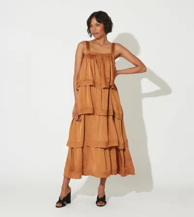 Cleobella Dasha Midi Dress In Brown