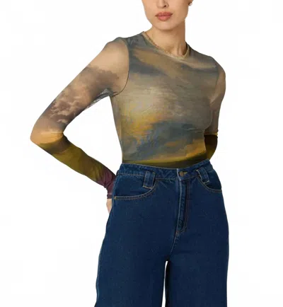 Cleobella Dawn Mesh Top In Multi