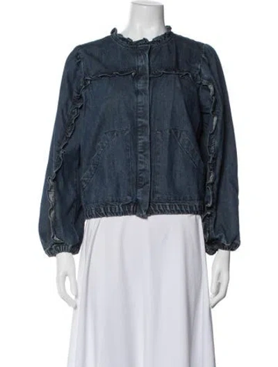Pre-owned Cleobella Denim Jacket In Blue