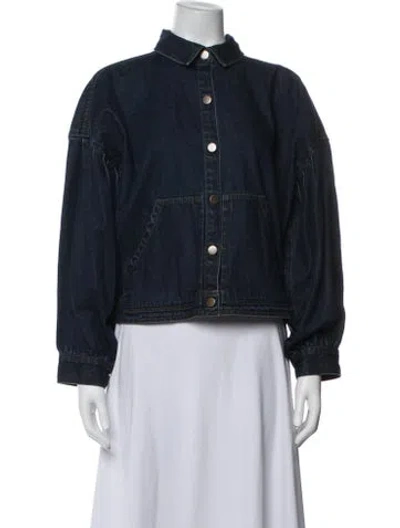 Pre-owned Cleobella Denim Jacket In Blue