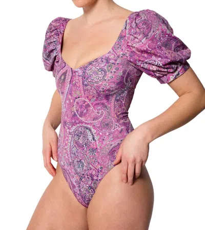 Cleobella Devi One Piece In Caymen Paisley Pink Cypyk In Multi
