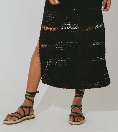 Cleobella Diah Crochet Midi Dress | Black