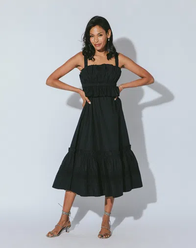 Cleobella Diana Midi Dress In Black