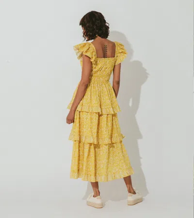 Cleobella Dita Midi Dress | Cassia In Yellow