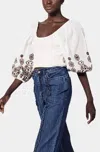 Cleobella Edie Blouse In Ivory In Multi