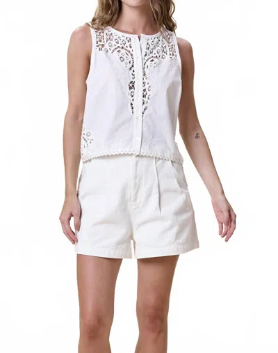 Cleobella Eileen Sleeveless Top In Ivory In White