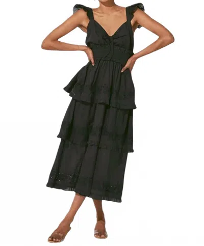 Cleobella Eliana Midi Dress In Black