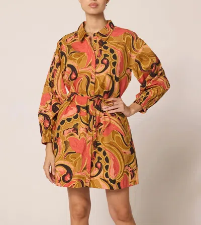Cleobella Elisha Mini Dress In Osaria In Green