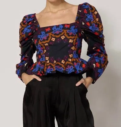 Cleobella Elizabeth Top In Venezia Print In Multi