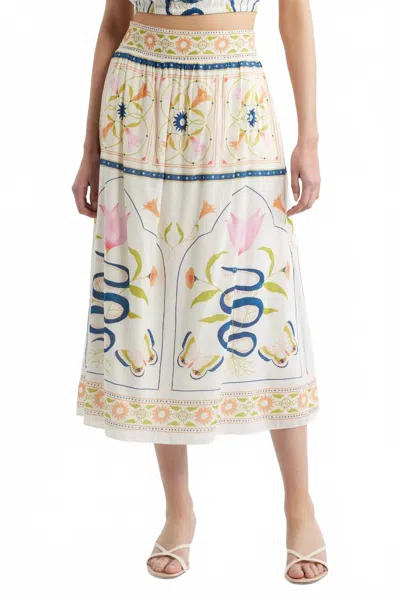 Cleobella Elliott Midi Skirt In Montecito Print In Multi