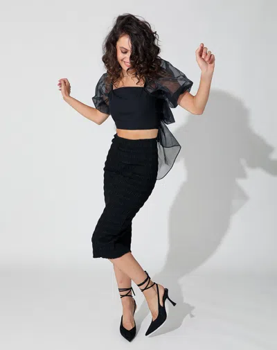 Cleobella Emilia Midi Skirt In Black