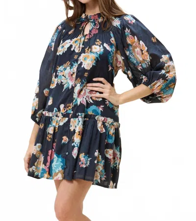 Cleobella Emmanuelle Mini Dress In Vivet Floral Print In Multi