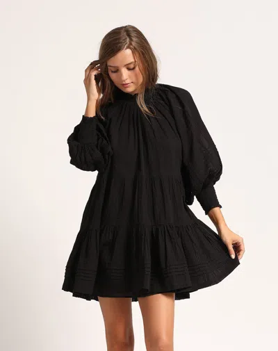 Cleobella Ethereal Mini Dress Black