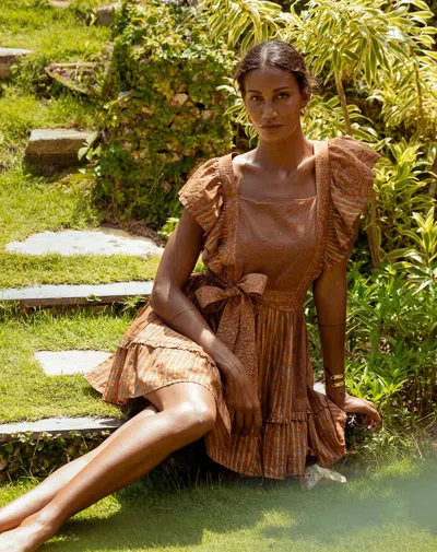 Cleobella Evora Mini Dress In Brown