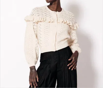 Cleobella Fernanda Sweater Cardigan In Ivory