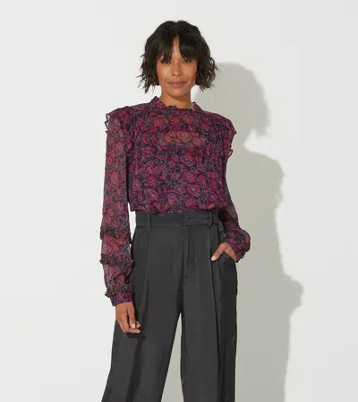 Cleobella Fiorella Blouse In Purple