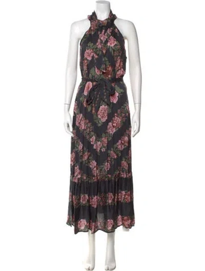 Pre-owned Cleobella Floral Print Long Dress In Multi