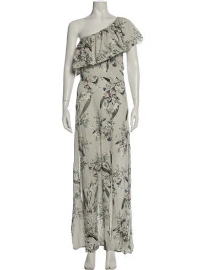 Pre-owned Cleobella Floral Print Long Dress In Multicolor