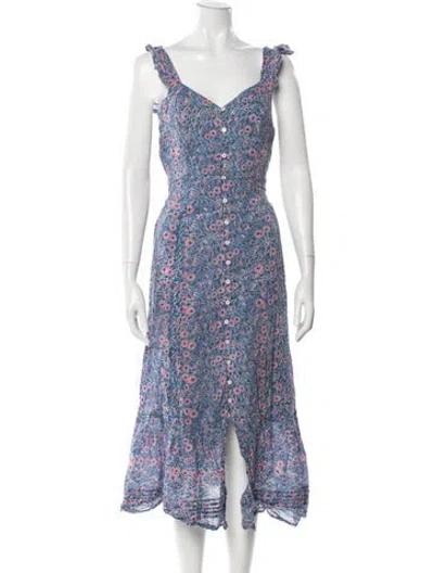 Pre-owned Cleobella Floral Print Midi Length Dress