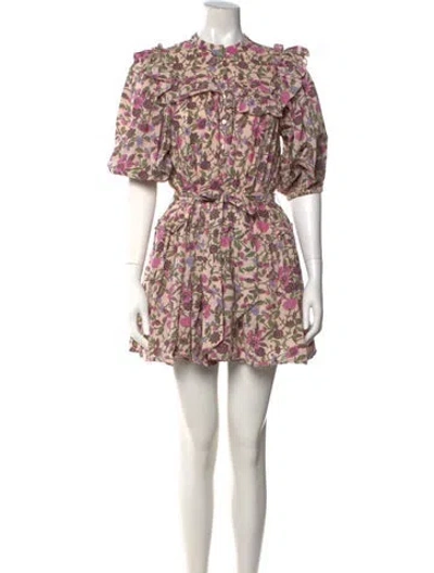 Pre-owned Cleobella Floral Print Mini Dress