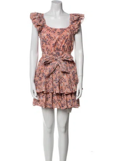 Pre-owned Cleobella Floral Print Mini Dress In Multi