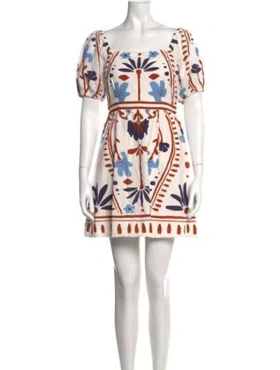 Pre-owned Cleobella Floral Print Mini Dress W/ Tags In Multi