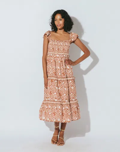 Cleobella Frida Midi Dress In Brown