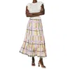 Cleobella Gayle Ankle Skirt In Saffron Hale In Multi
