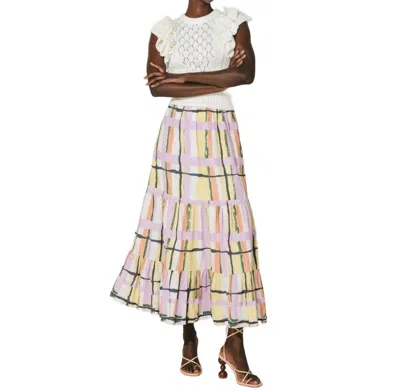 Cleobella Gayle Ankle Skirt In Saffron Hale In Multi