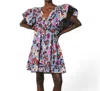 Cleobella Georgianna Mini Dress In Waterlily In Multi