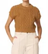 Cleobella Gigi Cropped Sweater In Tan