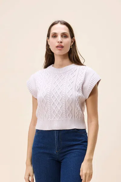 Cleobella Gigi Sweater In Orchid Ice In Pink