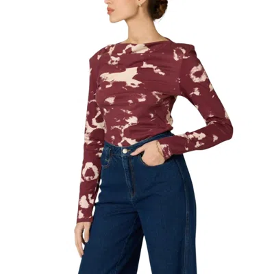 Cleobella Gina Cowl Top In Red In Brown