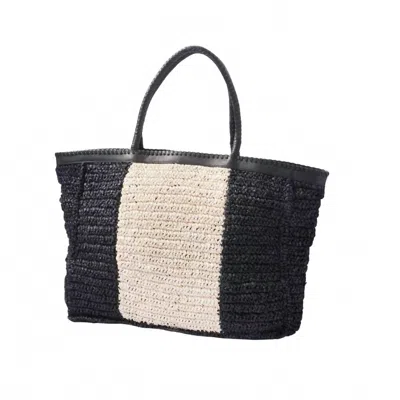 Cleobella Goa Tote Bag In Black/cream