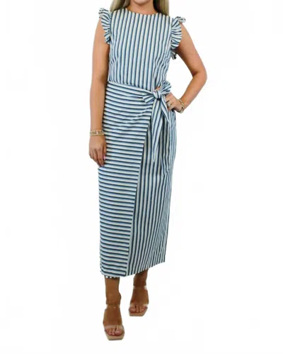 Cleobella Greta Midi Dress In Blue
