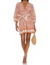 Cleobella Gwen Mini Dress In Anila Block Print In Multi
